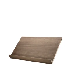 Stringhylla|Tidningsförvaring-String tidskriftshylla trä, valnöt, 58x30 cm