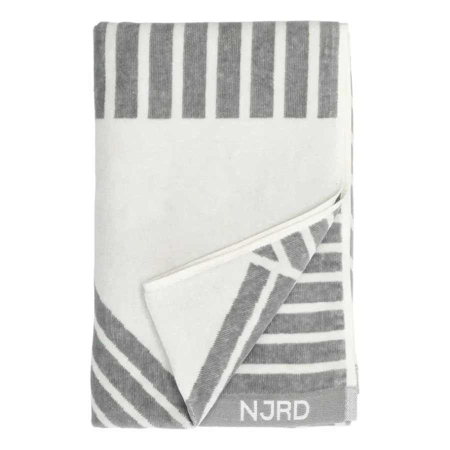 Stripes badhandduk 70x140 cm, Grå^NJRD Discount