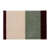 Dörrmattor-Tica copenhagen Stripes dörrmatta horisontell, Green-ivory-bordeaux, 40x60 cm