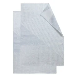 Stripes kökshandduk 47x70 cm 2-pack, Blå-vit^NJRD Online