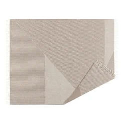 Ullplädar & Ullfiltar-NJRD Stripes ullpläd 130x185 cm, Beige