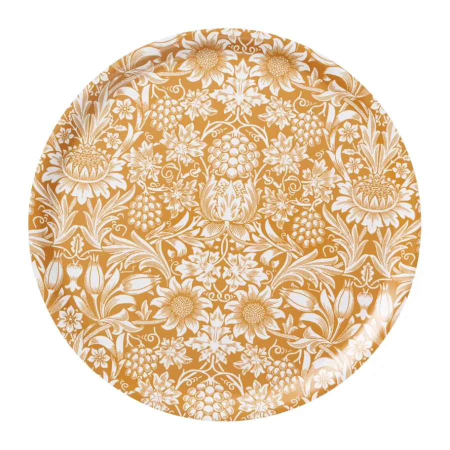 Brickor-Klippan Yllefabrik Sunflower bricka Ø38 cm, Golden