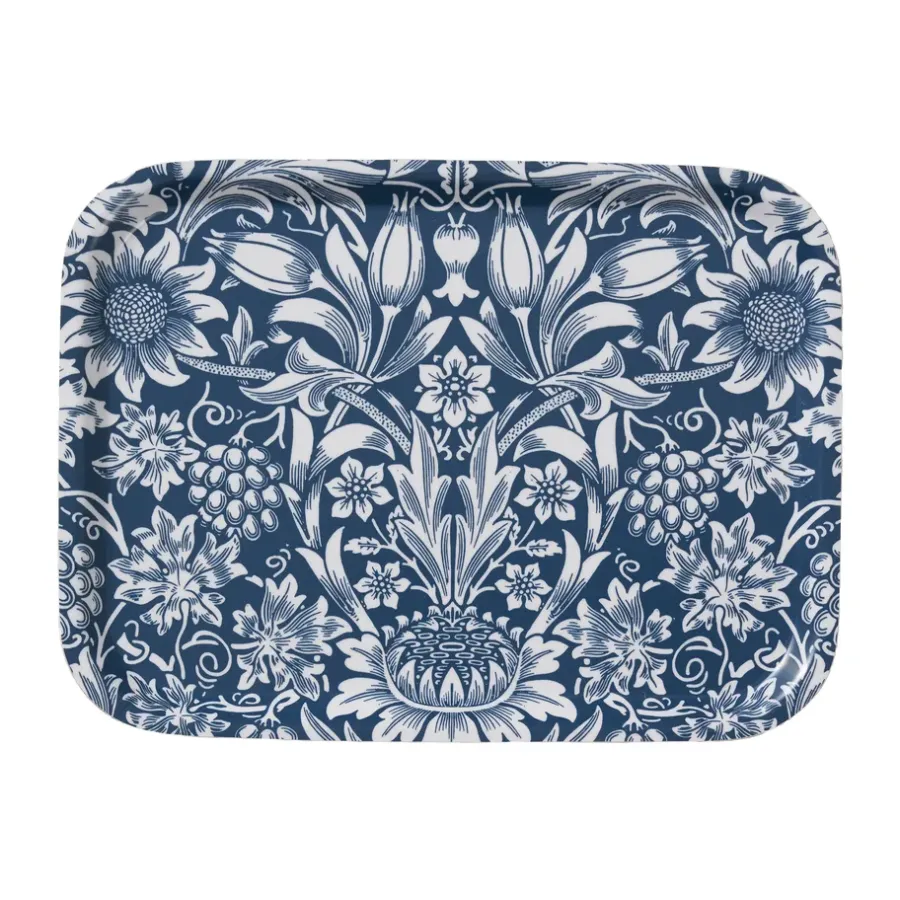 Sunflower bricka 20x27 cm, Dark denim^Klippan Yllefabrik Best