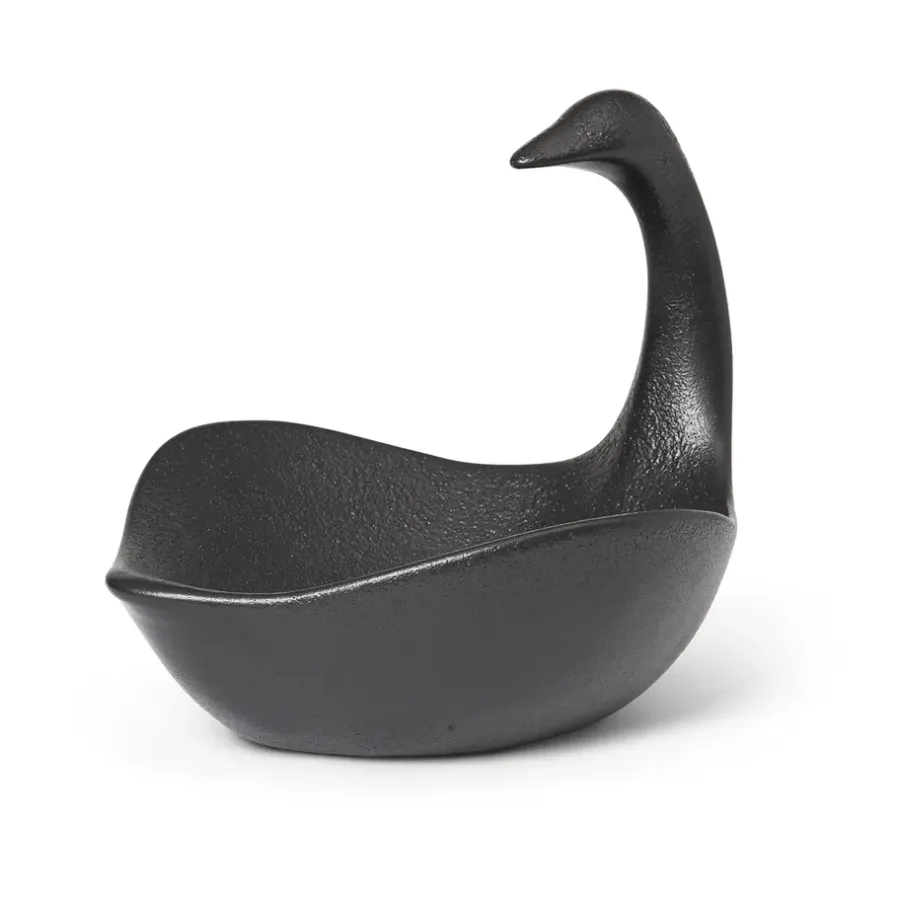 Swan Centrepiece, Black^Ferm Living Outlet