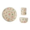 Serviser & Startset|Barnserviser-Bloomingville Sweets servisset 3 delar, Nature