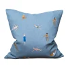 Swimmers kuddfodral 45x45 cm, Blue^Fine Little Day