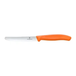 Grönsaksknivar-Victorinox Swiss Classic korv-/tomatkniv tandad 11 cm, Orange