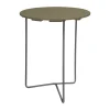 Table 6B bord, Ljusgrön ek-varmförzinkat stativ, Ø60 cm^Grythyttan Stålmöbler Best