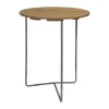 Balkongmöbler·Balkongbord & Cafébord|Balkongbord & Cafébord-Grythyttan Stålmöbler Table 6B bord, Oljad ek-varmförzinkad stativ, Ø60 cm