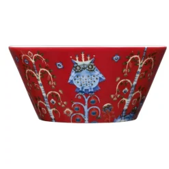 Frukostskålar-Iittala Taika skål 60 cl, röd