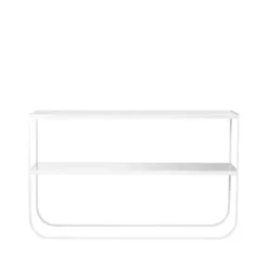 Tati console 120 konsolbord, marmor vit, vitt stativ, 120^Asplund Hot