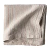 linneduk 145x145 cm, Hazelnut stripe^Tell Me More Best