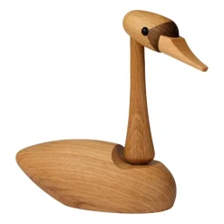 Träfigurer-Spring Copenhagen The Swan svan dekoration, Ek