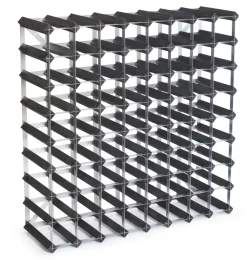 Vinställ-The Swedish Wine Rack Factory vinställ 72 flaskor påbyggnadsbart, Svart