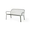 Balkongmöbler·Balkongsoffor|Balkongsoffor-&Tradition Thorvald SC110 loungesoffa, Bronze green, 143 cm