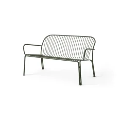 Balkongmöbler·Balkongsoffor|Balkongsoffor-&Tradition Thorvald SC110 loungesoffa, Bronze green, 143 cm