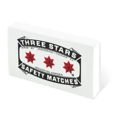 Tillbehör Ljusstakar & Ljuslyktor-Solstickan Design Three Stars tändstickor refill 50-pack, Vit