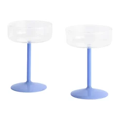 Cocktailglas-HAY Tint coupeglas 20 cl 2-pack, Clear-jade light blue