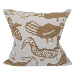 Tori kuddfodral 48x48 cm, Natur-senap^Fine Little Day New