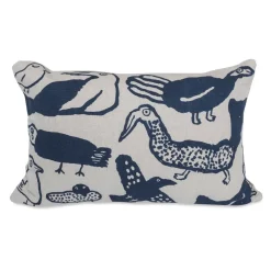 Kuddfodral-Fine Little Day Tori kuddfodral 38x58 cm, Natur-blå