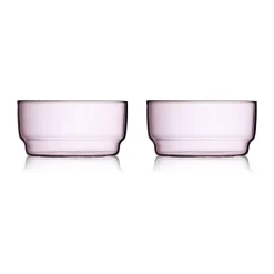 Dessertskålar-Lyngby Glas Torino skål 50 cl 2-pack, Pink