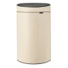 Pedalhinkar|Pedalhinkar-Brabantia Touch Bin soptunna 40 liter, Soft Beige