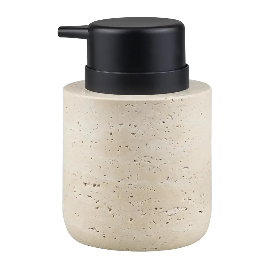 Tvålpumpar, Tvålkoppar & Tvålfat-Mette Ditmer Travertine tvålpump 12,5 cm, Linen