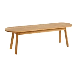 Bänkar-HAY Triangle Leg bänk, water-based lacquered oak, 200 cm
