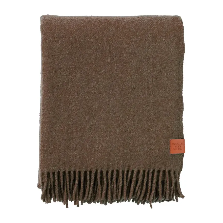 True ullpläd 130x200 cm, Walnut^Klippan Yllefabrik Sale