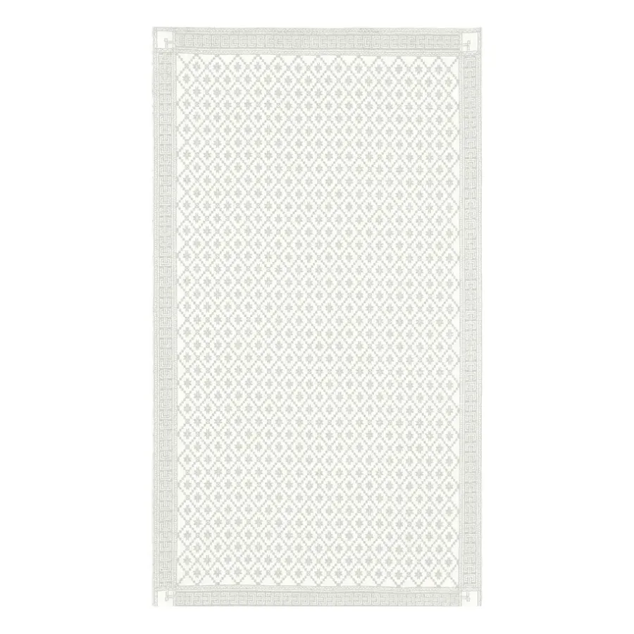 Dukar|Dukar-Ekelund Linneväveri Åttebladrose bordsduk beige, 150x260 cm