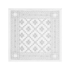 Åttebladrose servett 35x35 cm, Beige^Ekelund Linneväveri Clearance