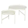 Avlastningsbord & Sidobord-Broste Copenhagen Turner table sidobord Ø70 cm, White