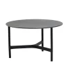 Twist soffbord medium Ø70 cm, Fossil black-lava grey^Cane-line Online
