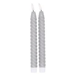 Twisted LED-ljus 25 cm 2-pack, Grå^Scandi Essentials Clearance