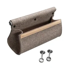 Förvaringskorgar-Essem Design Ulrika väggförvaring, Naturull-aluminium