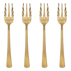 Dessertbestick-URBAN NATURE CULTURE UNC gaffel 4-pack, Gold