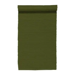 Uni löpare 45x150 cm, Mörk olivgrön^Linum Hot