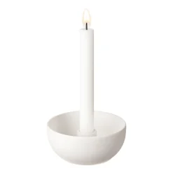 Ljusstakar-Scandi Living Valley ljusstake Ø12 cm, Vit