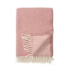 Ullplädar & Ullfiltar-Klippan Yllefabrik Velvet ullpläd, rose