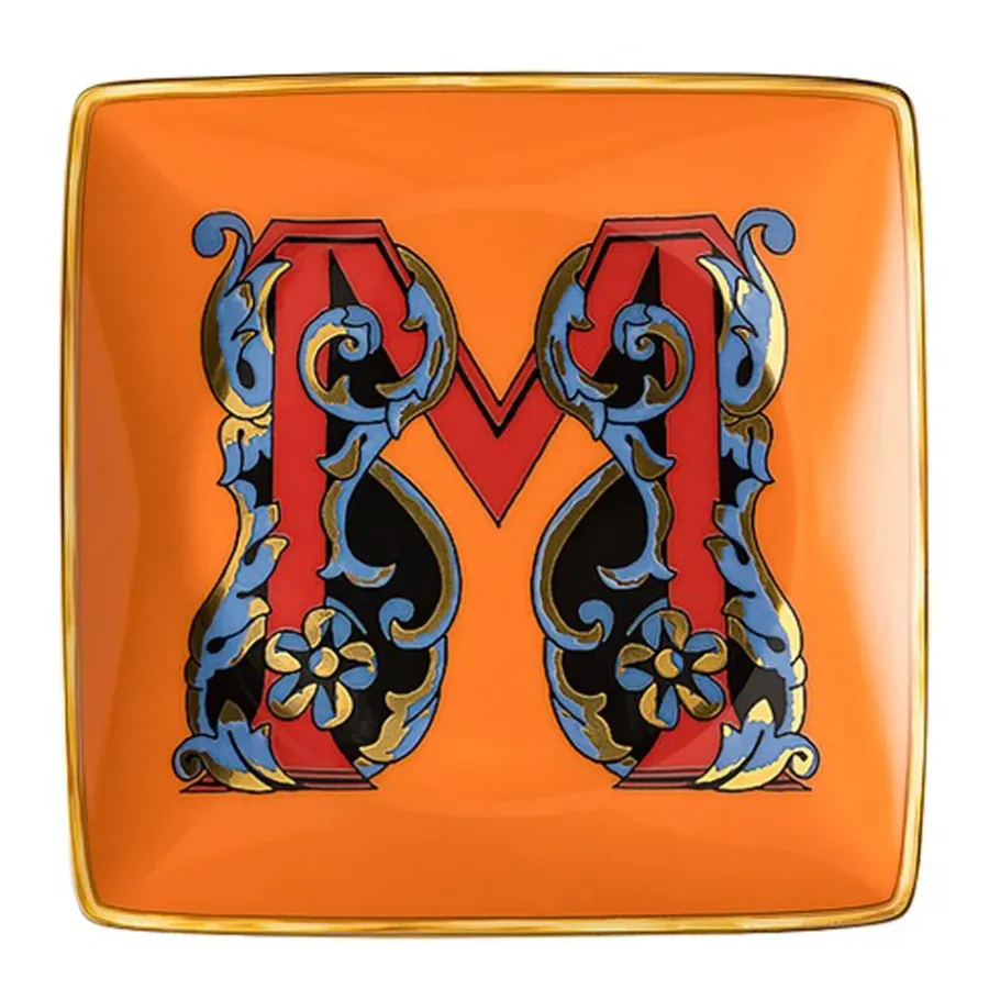 Serveringsfat & Uppläggningsfat-Versace Holiday Alphabet fat 12 cm, M