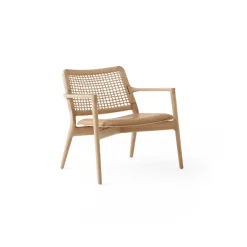 488 Cabin Lounge Chair, Light oak-sand leather^Vipp