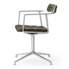 Kontorsstolar & Skrivbordsstolar-Vipp 452 Swivel kontorsstol, Pol. aluminium-bosco green