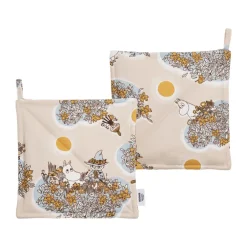 Grytlappar & Grytvantar|Grytlappar & Grytvantar-Moomin Arabia Vänner för alltid mumin grytlappar 2-pack, 22x22 cm