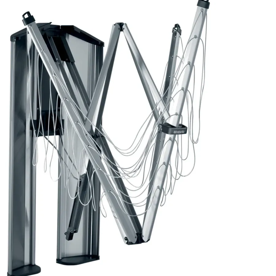 Övrigt Diskning & Städning-Brabantia WallFix torkvinda 24 m med Skyddsbox, Grå