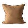 Kuddfodral-Tell Me More Washed linen kuddfodral 50x50 cm, Hazelnut