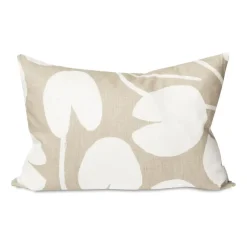 Kuddfodral-Fine Little Day Water lilies kuddfodral 48x68 cm, Sand-vit