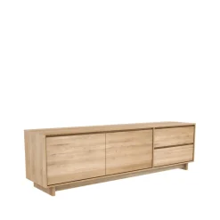 Tv-Bänkar & Mediabänkar|Tv-Bänkar & Mediabänkar-Ethnicraft Wave mediabänk 60x210 cm, Hårdvaxoljad ek