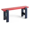 Weekday bänk Duo 111x23 cm lackad furu, Wine red-steel blue^HAY