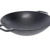 Wokpannor-Victoria Wokpanna gjutjärn 36 cm, Svart