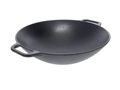 Wokpannor-Victoria Wokpanna gjutjärn 36 cm, Svart